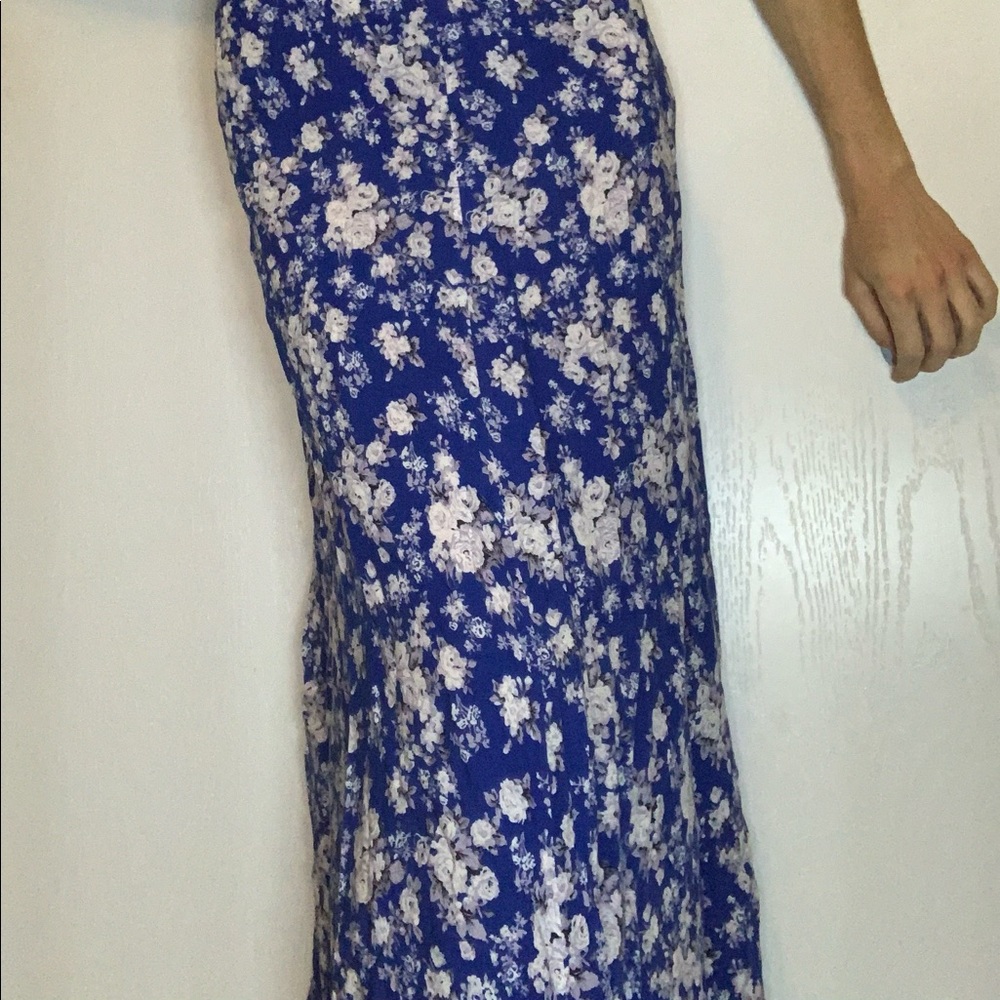 Blue Maxi Skirt - Picture 3 of 4